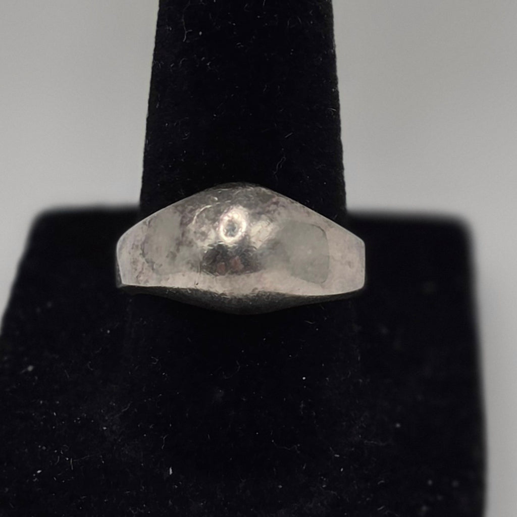 Vintage 1980s Taxco Mexico TF-05 925 Sterling Silver Modernist Ring Size 8 6.66g