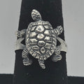 Vintage 925 Sterling Silver Articulated Turtle Ring Movable Head Legs Tail Size 5