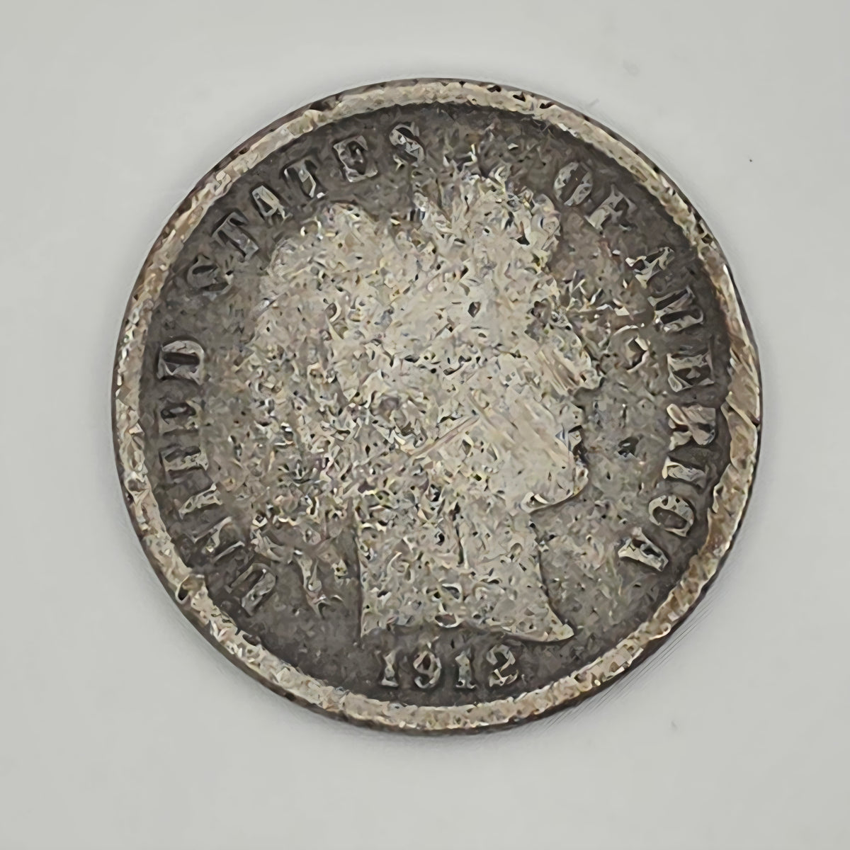 1912-D Barber Dime 90% Silver Denver Mint U.S. Coin