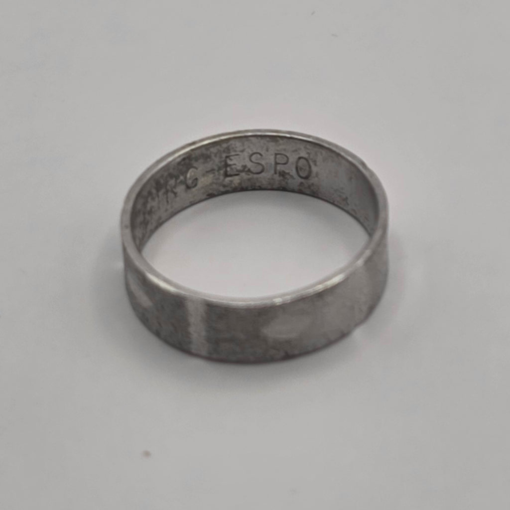 Vintage Joseph Esposito 925 Sterling Silver Stardust Textured Band Ring Size 5