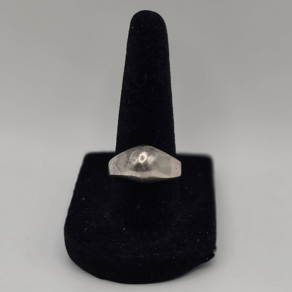Vintage 1980s Taxco Mexico TF-05 925 Sterling Silver Modernist Ring Size 8 6.66g
