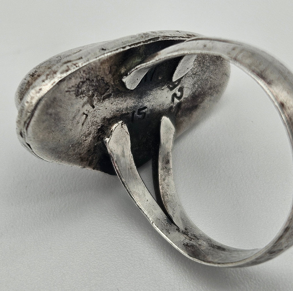 Goldstone Sterling Silver 925 Navajo Ring Size 7