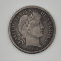 1909-S Barber Dime 90% Silver San Francisco Mint U.S. Coin