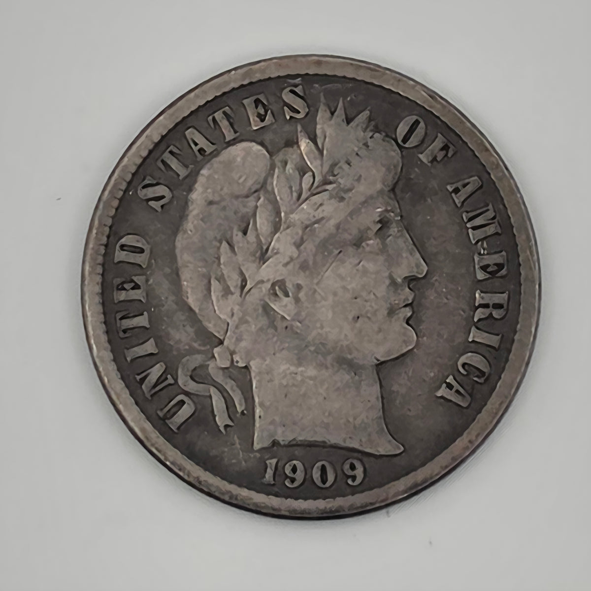 1909-S Barber Dime 90% Silver San Francisco Mint U.S. Coin