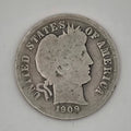 1909-O Barber Dime 90% Silver New Orleans Mint U.S. Coin