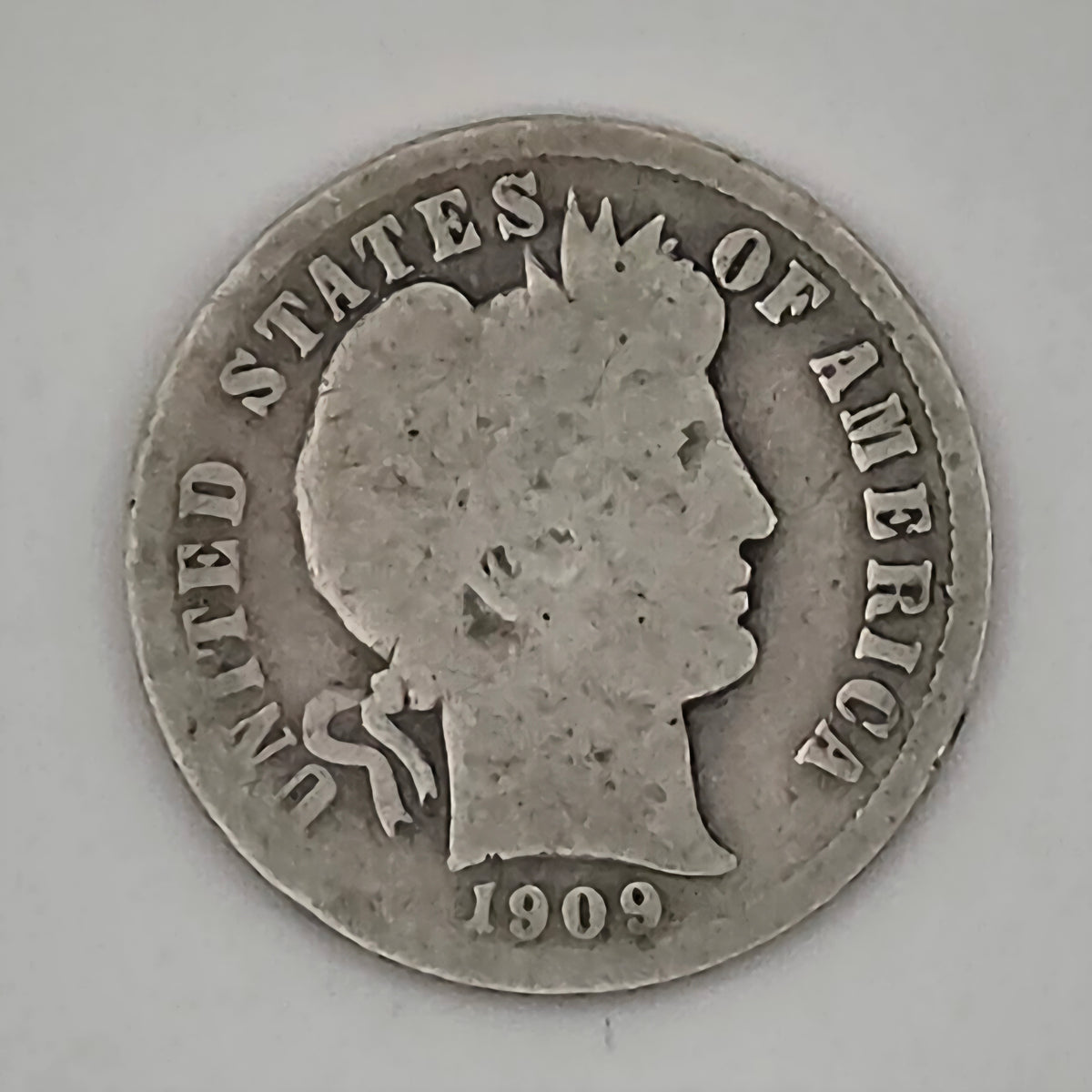 1909-O Barber Dime 90% Silver New Orleans Mint U.S. Coin