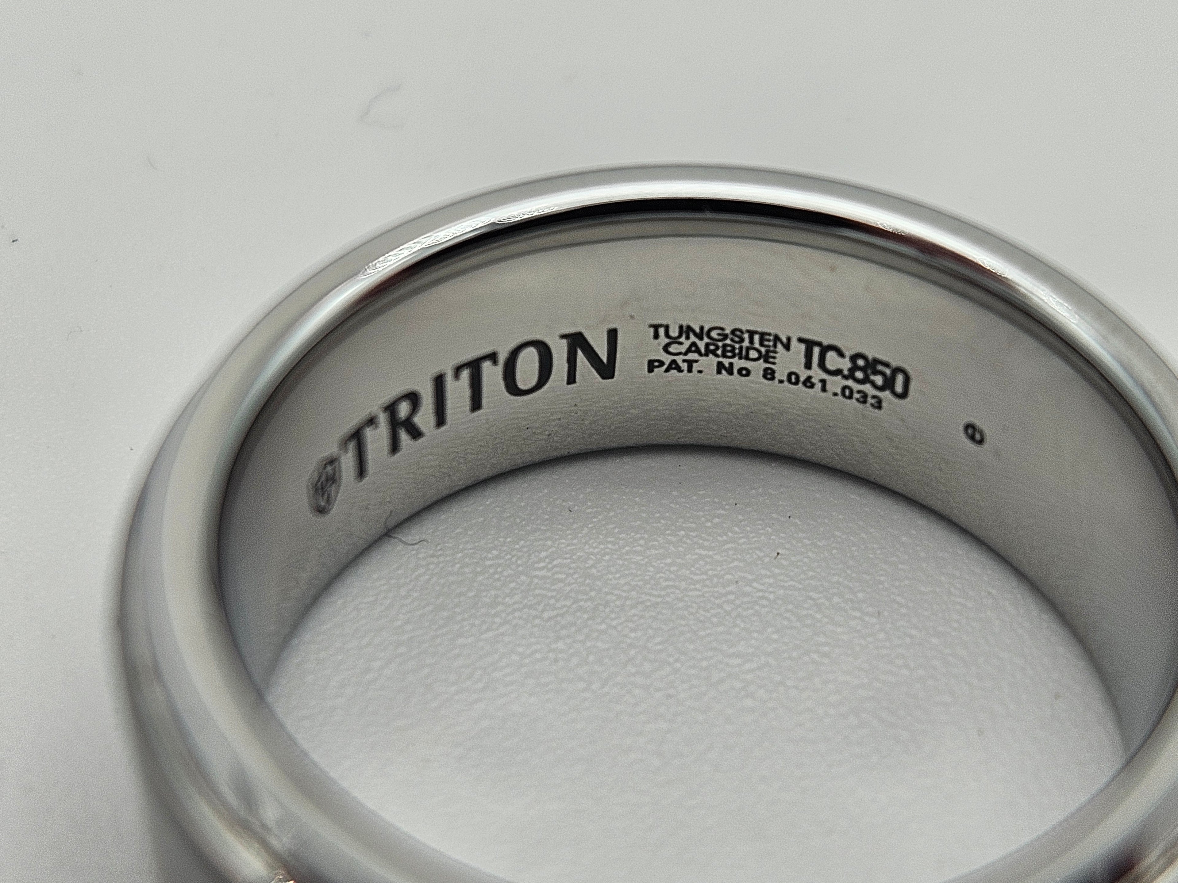 Triton Tungsten Men's Wedding Ring Size 10