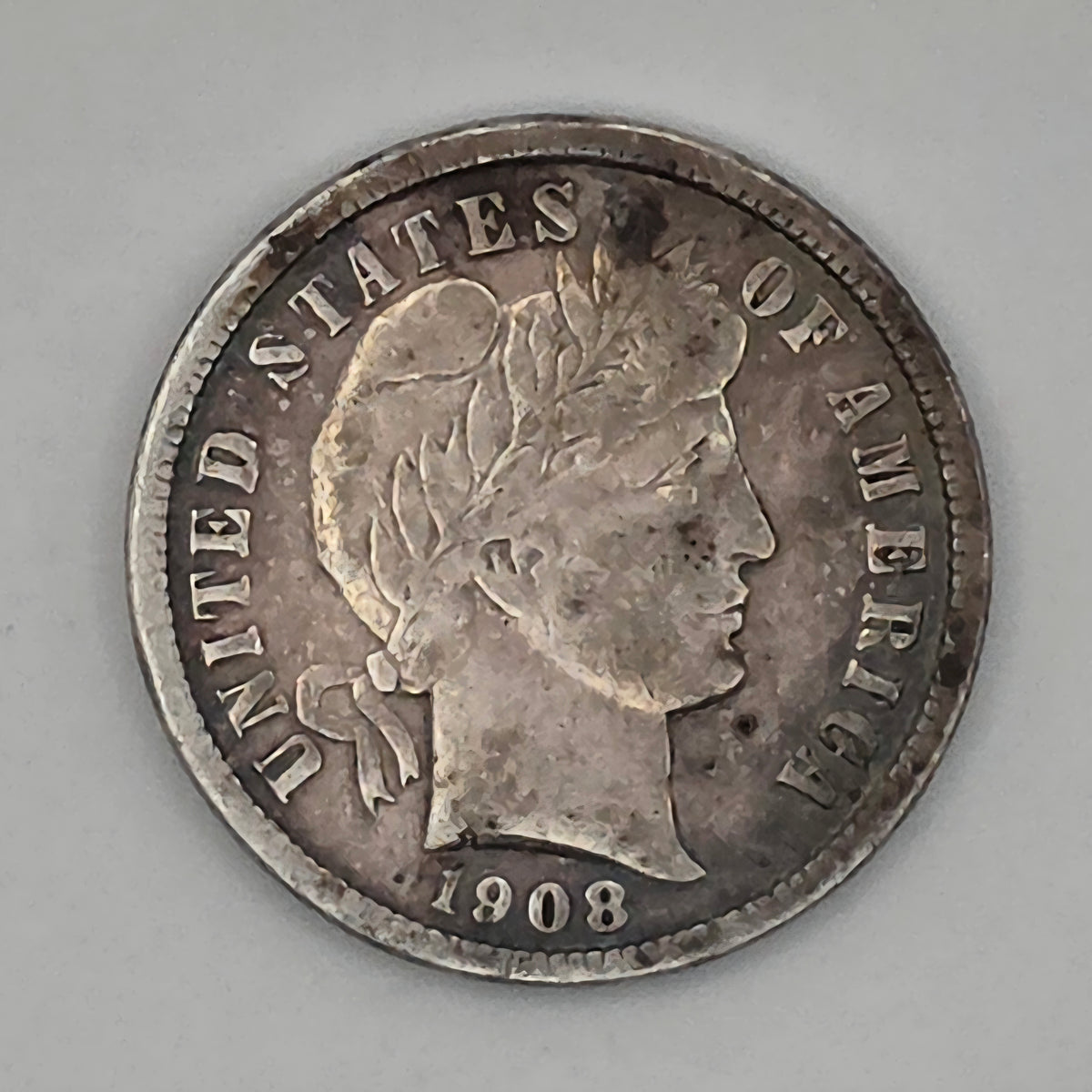 1908-S Barber Dime 90% Silver San Francisco Mint U.S. Coin