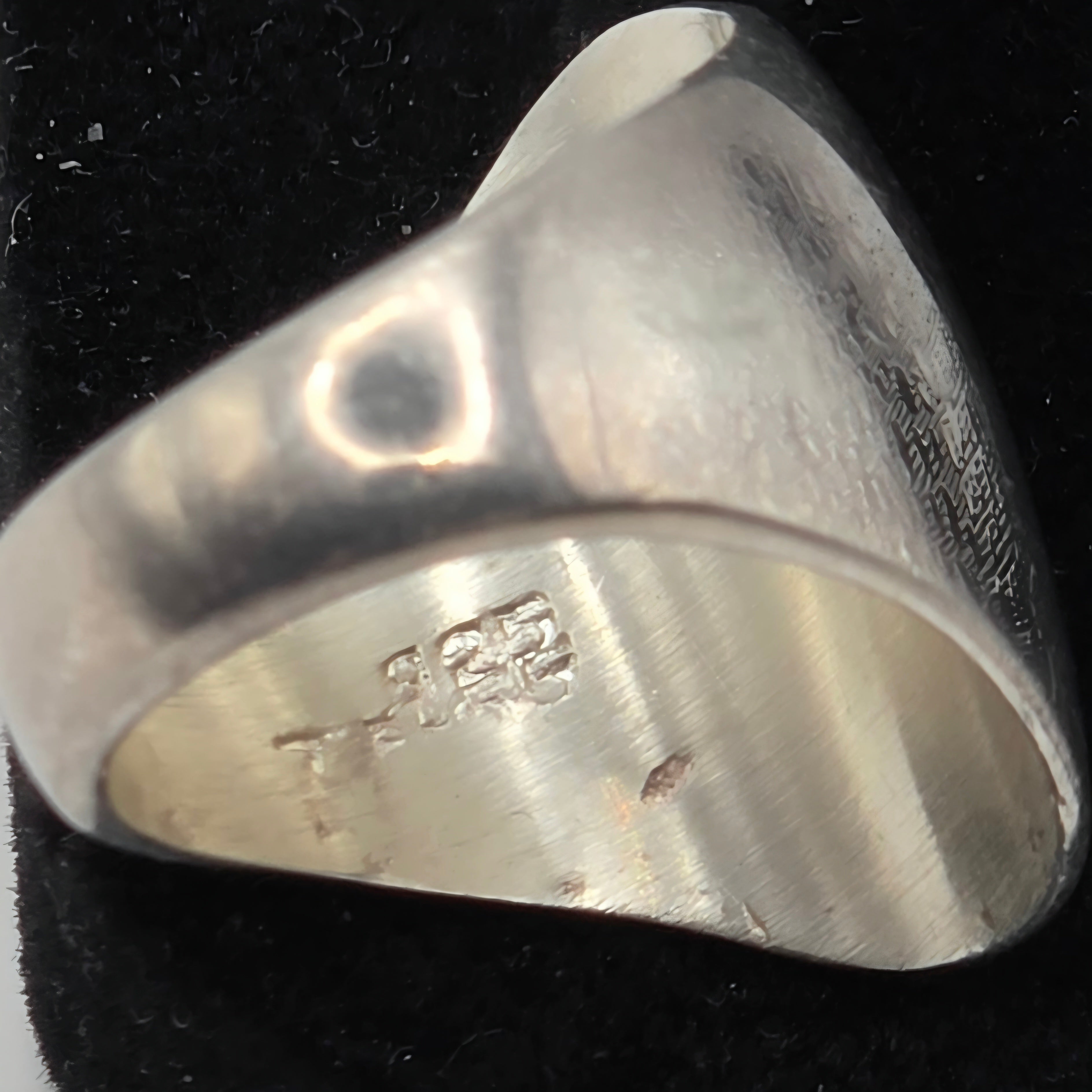 Vintage Taxco TF-55 Mexico 925 Sterling Silver Modernist Dome Ring Size 8 12g
