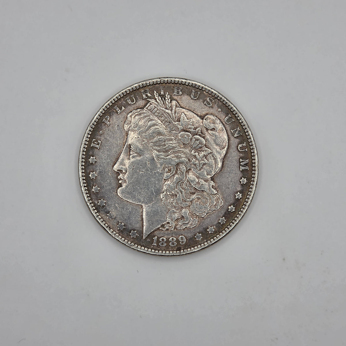 1889-P Morgan Silver Dollar $1 90% Silver Philadelphia US Coin