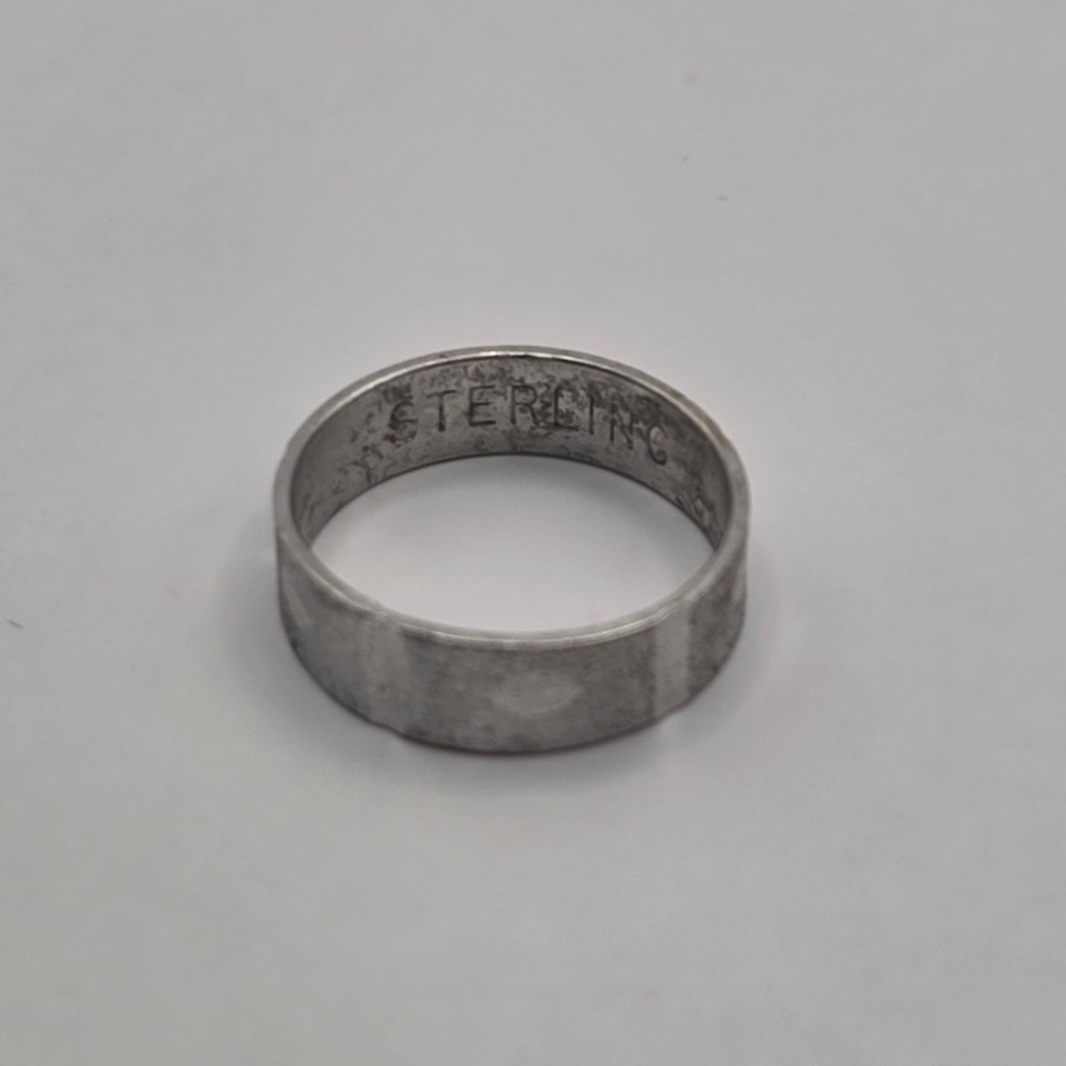 Vintage Joseph Esposito 925 Sterling Silver Stardust Textured Band Ring Size 5