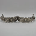 Vintage 925 Sterling Silver Hinged Filigree Bangle Bracelet 30.58g 6" Ornate