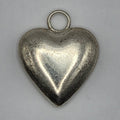 Vintage Sterling Silver 925 Puffy Heart Pendant Charm – 0.82g