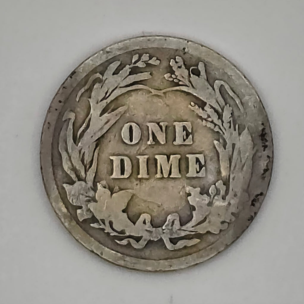 1909 Barber Dime 90% Silver Philadelphia Mint U.S. Coin