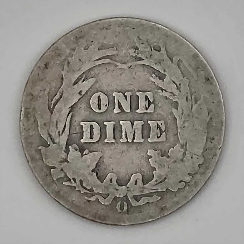 1909-O Barber Dime 90% Silver New Orleans Mint U.S. Coin