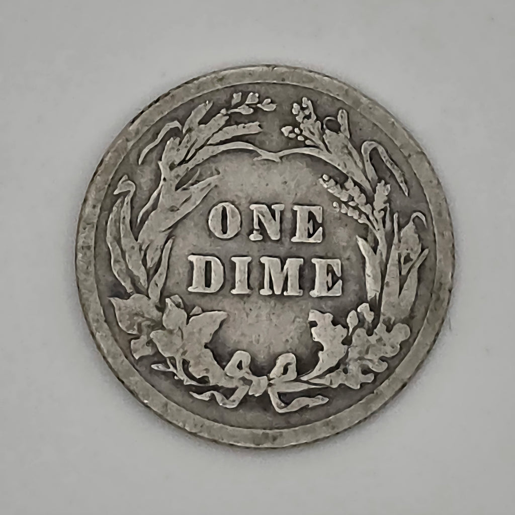 1913 Barber Dime 90% Silver Philadelphia Mint Vintage US Coin