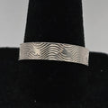 925 Sterling Silver Dolphin Ring Size 9 Adjustable Ocean Wave Band 1.45g