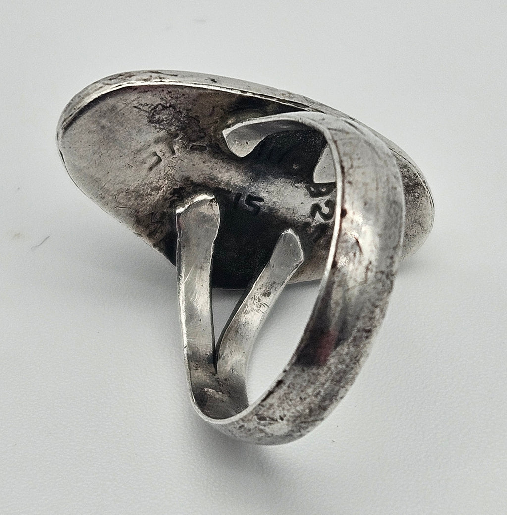 Goldstone Sterling Silver 925 Navajo Ring Size 7