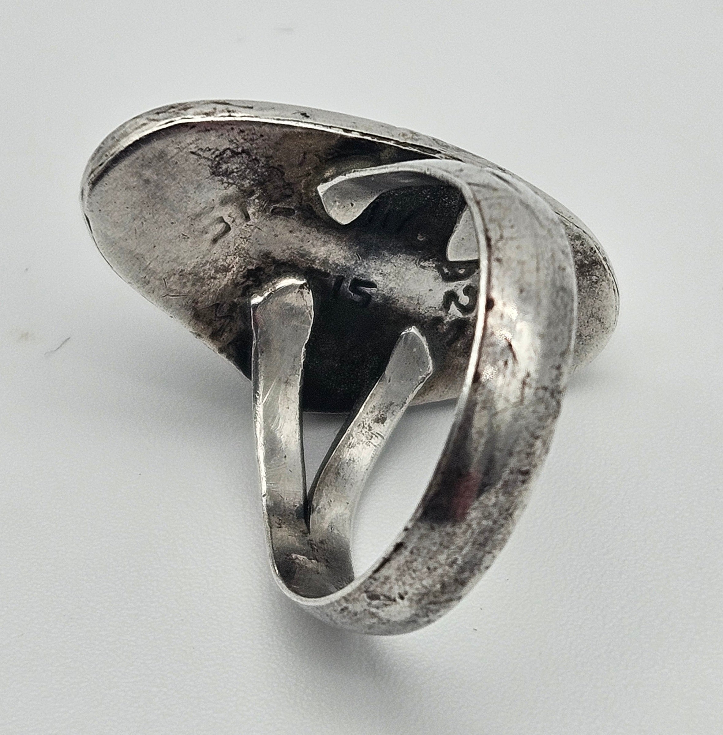Goldstone Sterling Silver 925 Navajo Ring Size 7